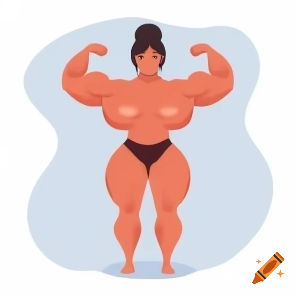 Anime character with muscular physique
