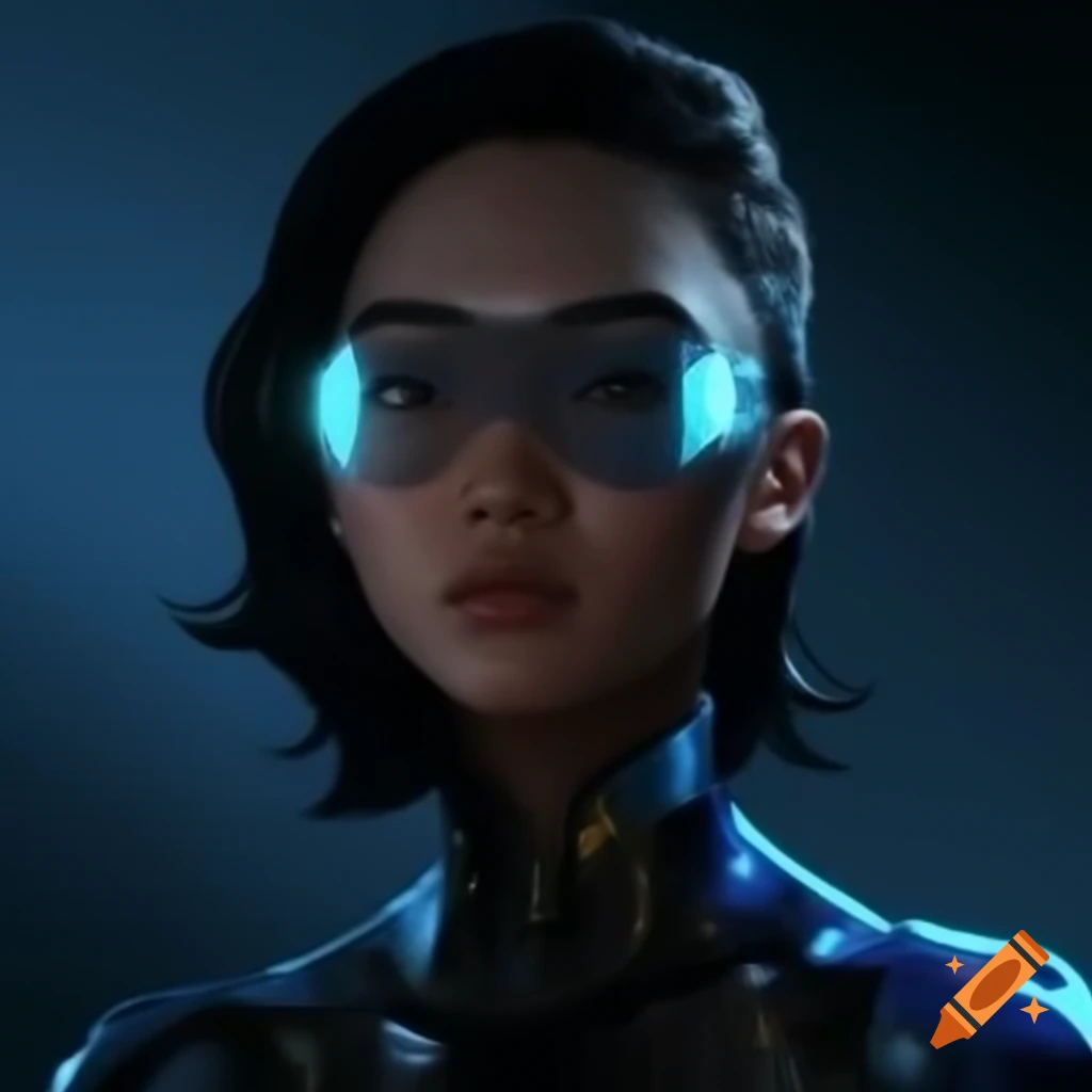 Futuristic representation of a Thai person
