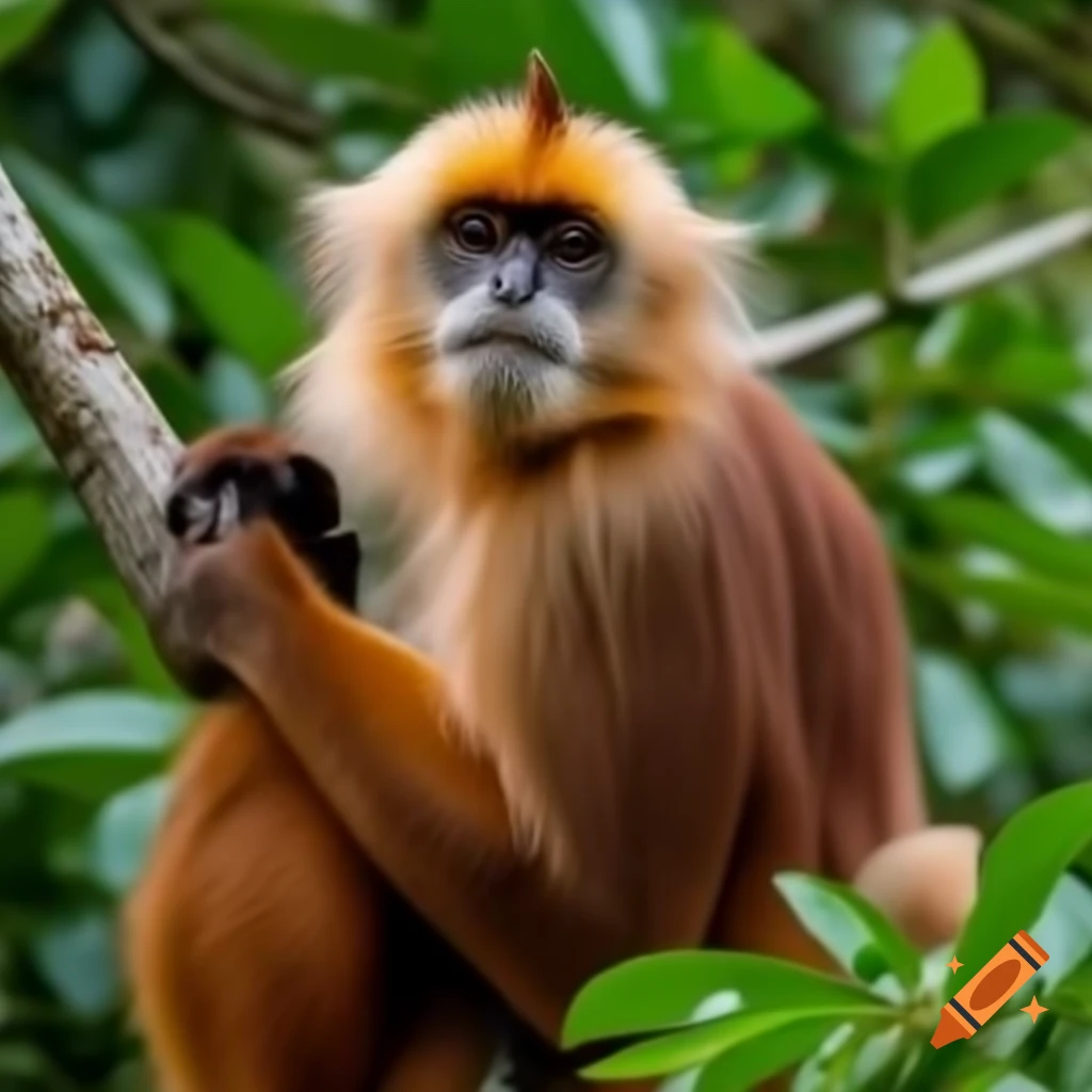 A monkey falling from a tree