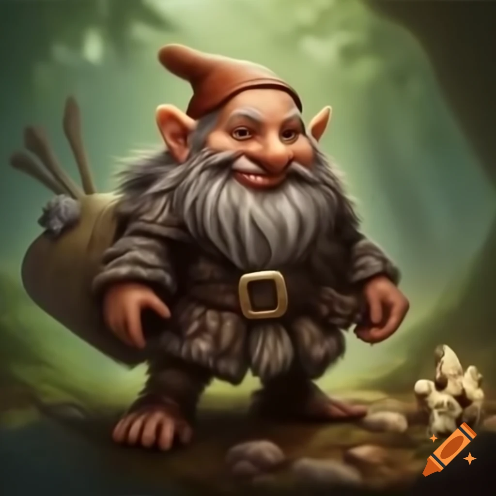 Character design of a hill dwarf named Shmiglet