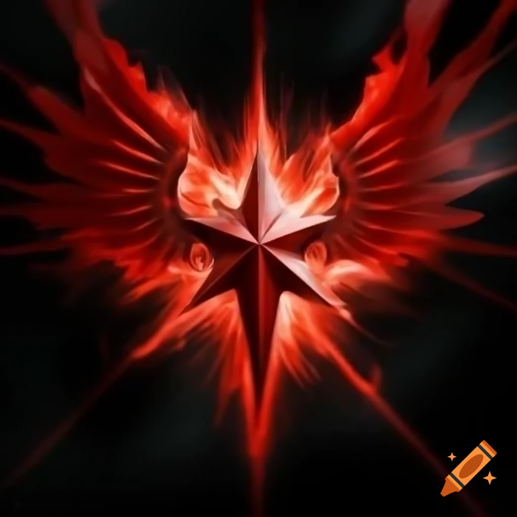 red-star-with-angelic-wings-in-space-marine-emblem-style-on-craiyon
