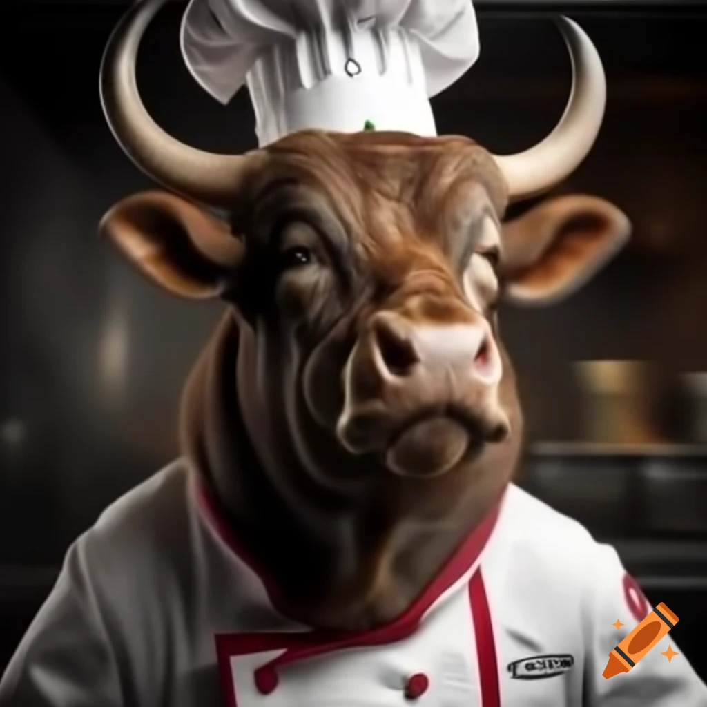 Minotaur with Chef Gordon Ramsay's face