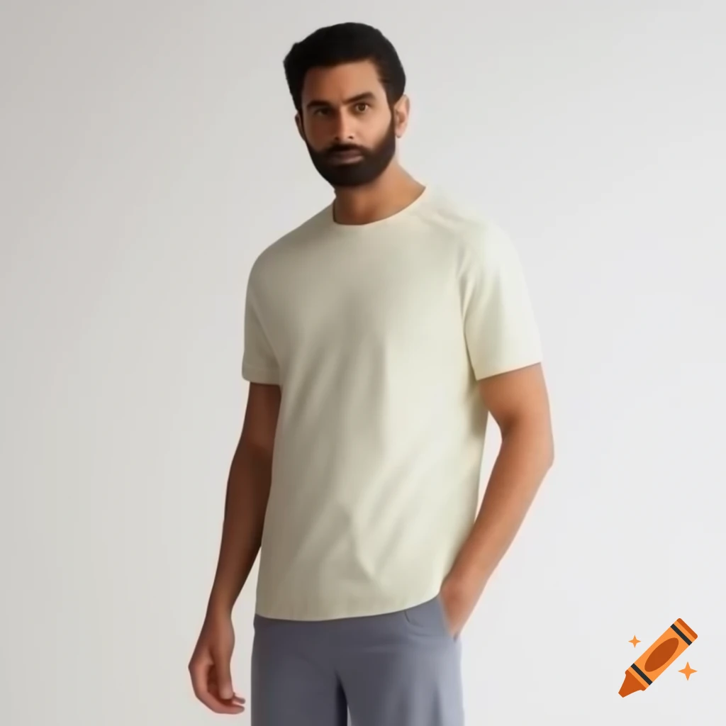 Indian t-shirt model mockup for Museart brand