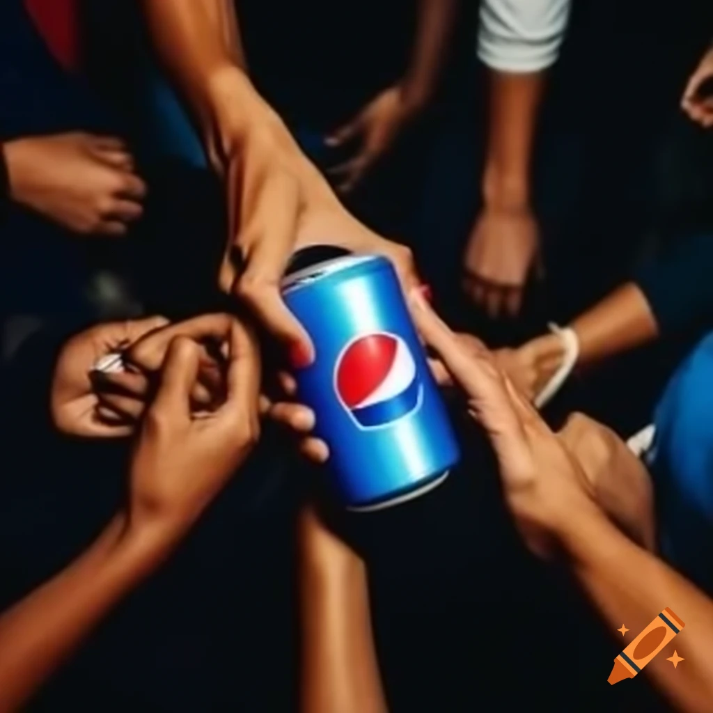 People enjoying a dance as a can of Pepsi is opened