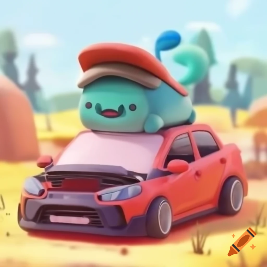 Chibi version of Kia Forte car