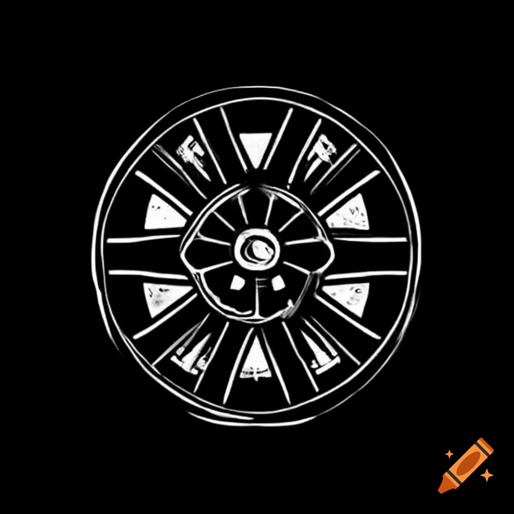 Symbol resembling a wheel design with provocative connotations
