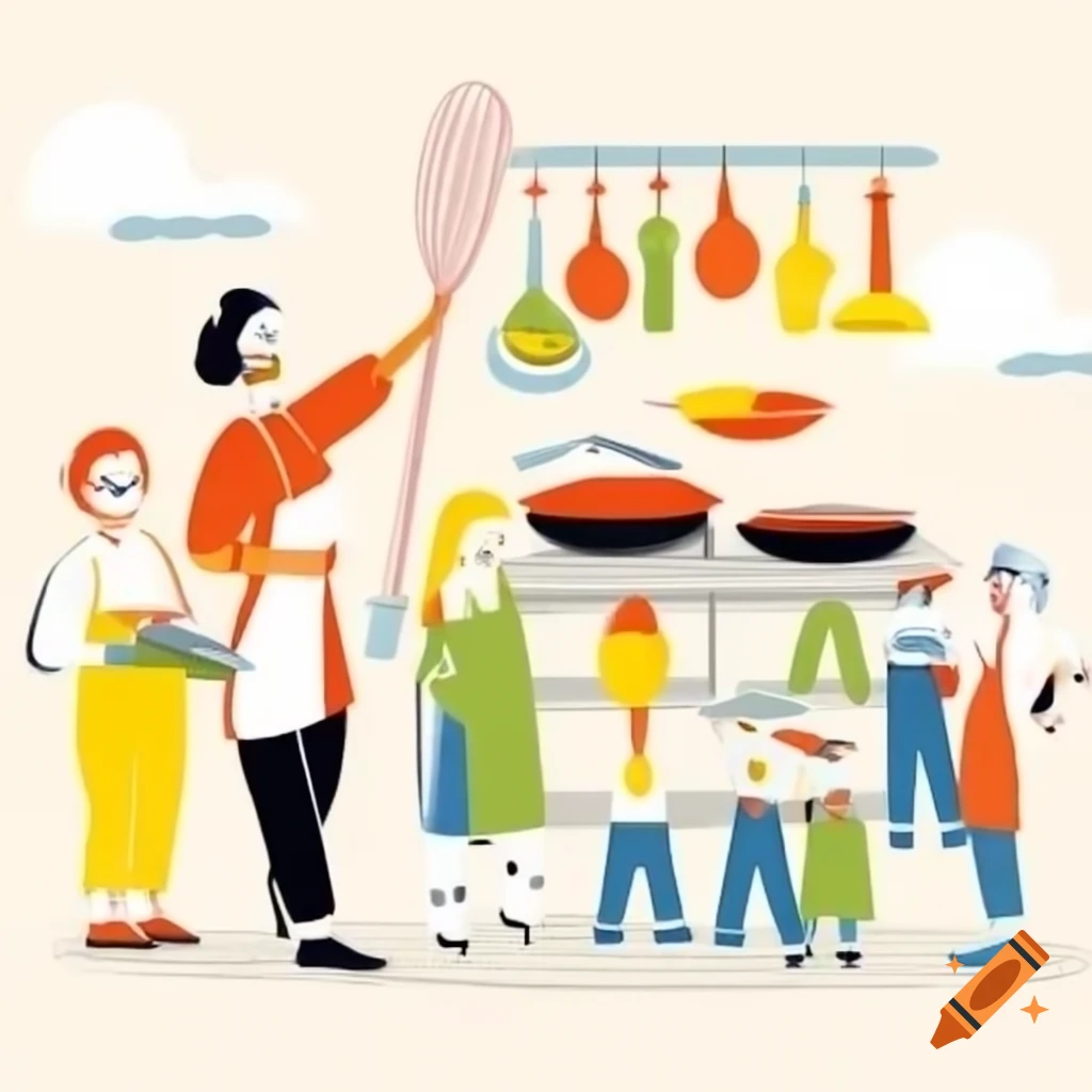 Atelier Cuisine poster for cooking workshop aimed at students aged 11 to 14