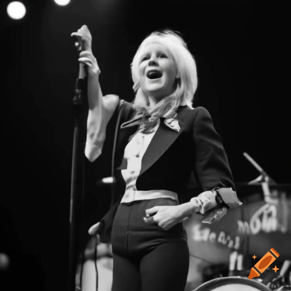 Uk pop star Toyah Willcox performing on stage