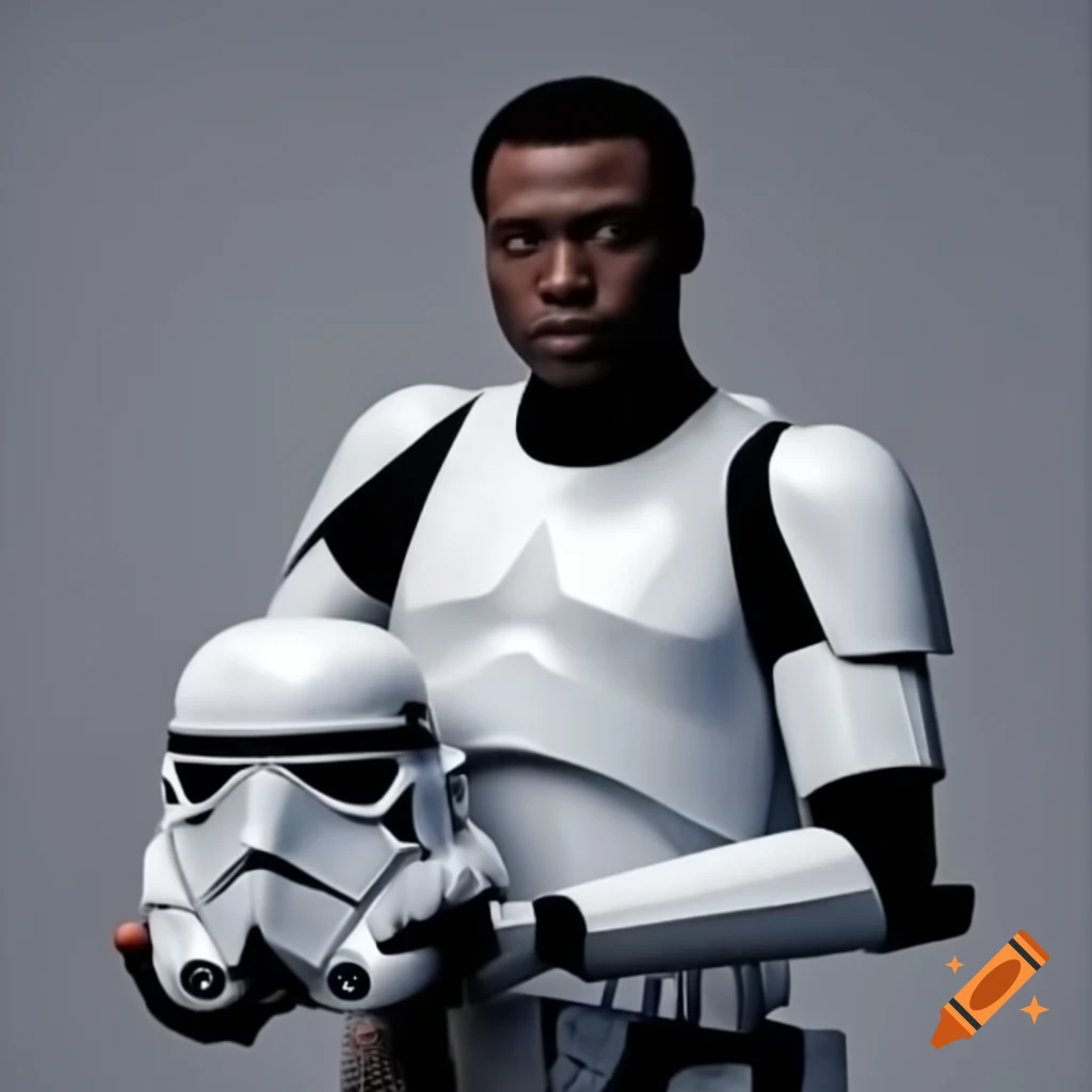 Amari Cooper in stormtrooper uniform holding helmet