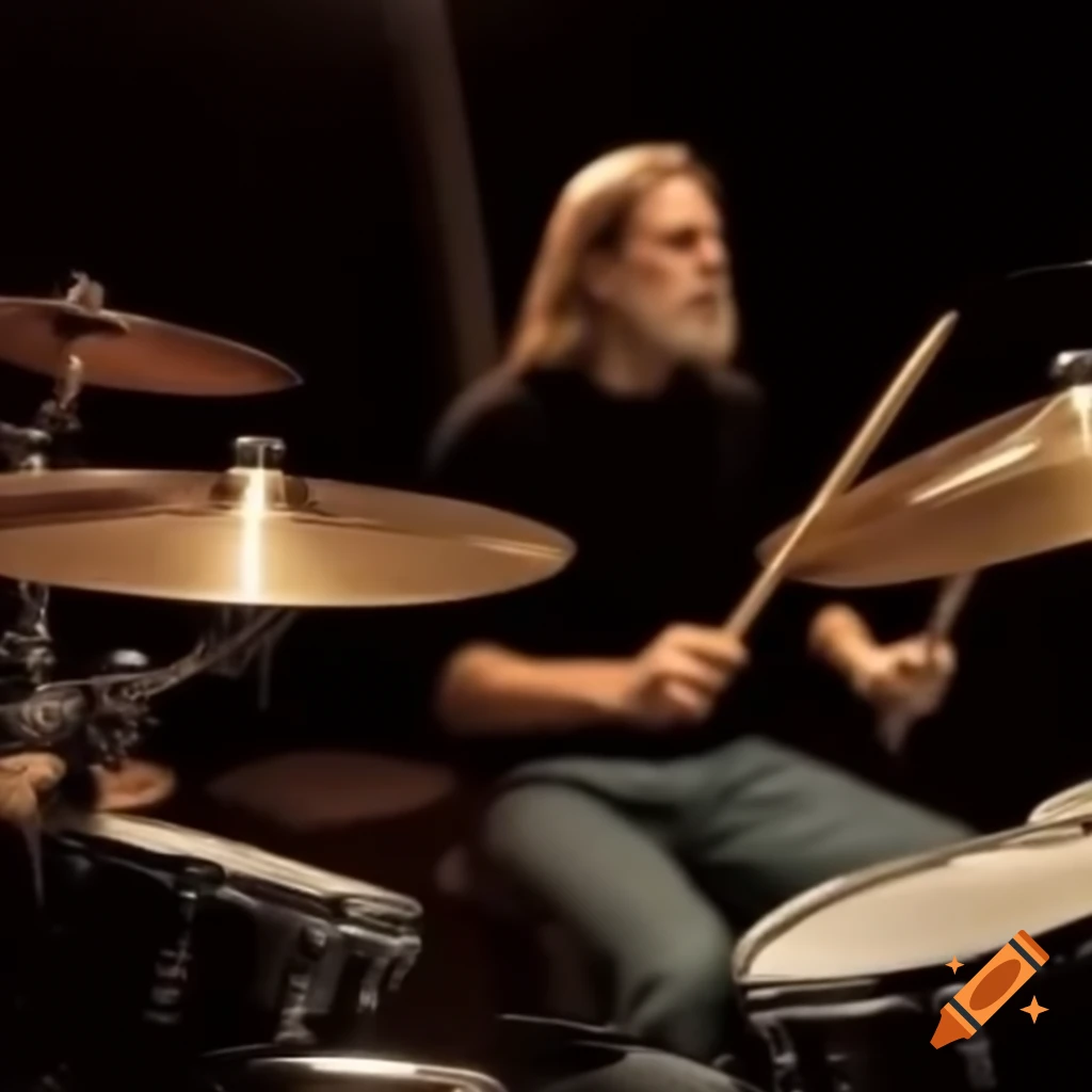 Drummer performing a double stroke technique