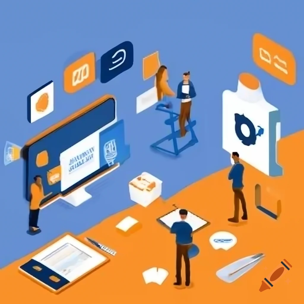 Creative marketing and sales performance consulting agency concept