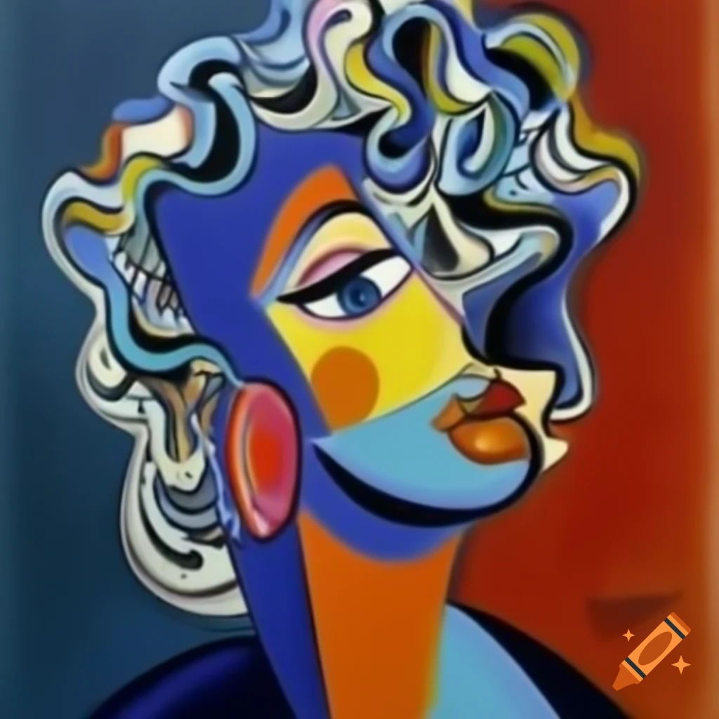 Reinterpretation of Picasso's Demoiselles by Fortunato Depero