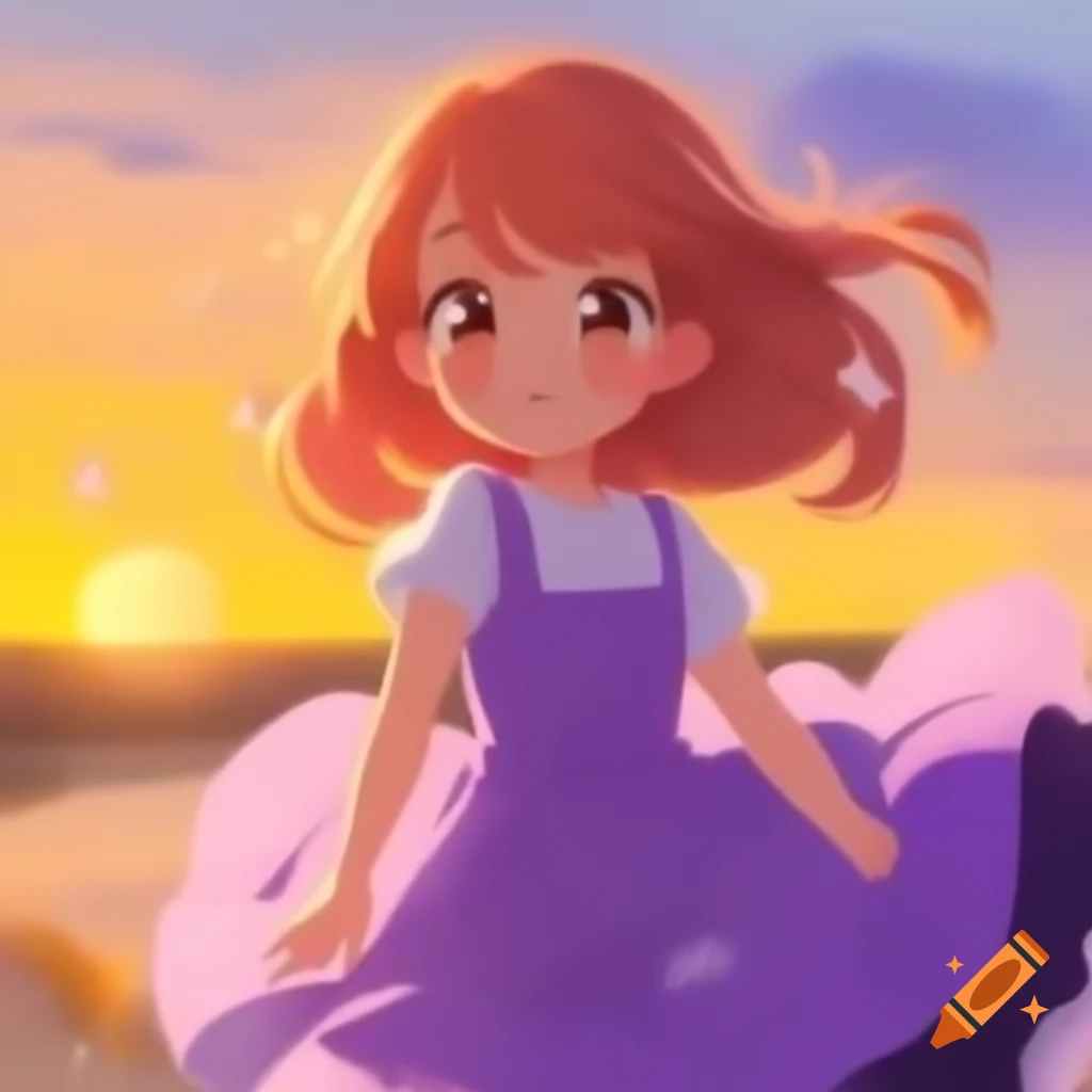 Anime princess in red dress swimming in ocean on craiyon