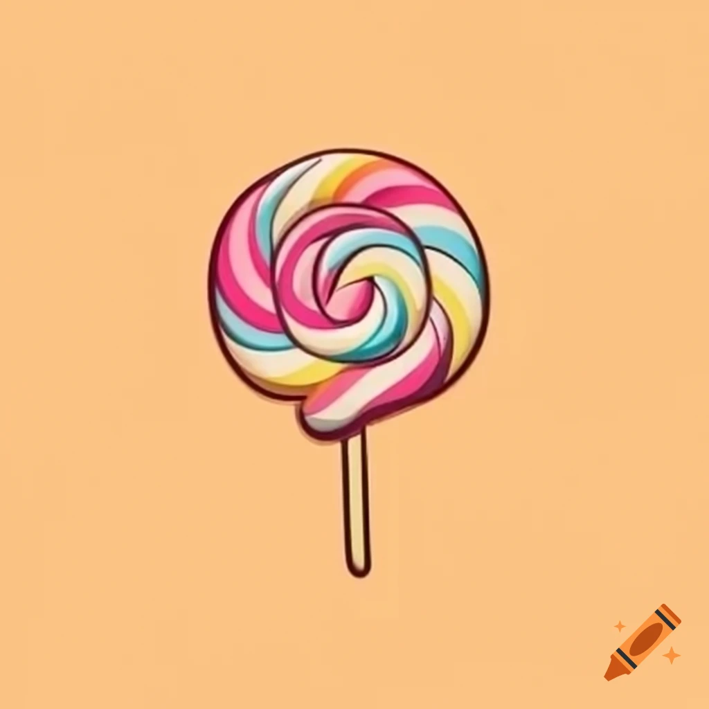 Colorful retro candy poster design