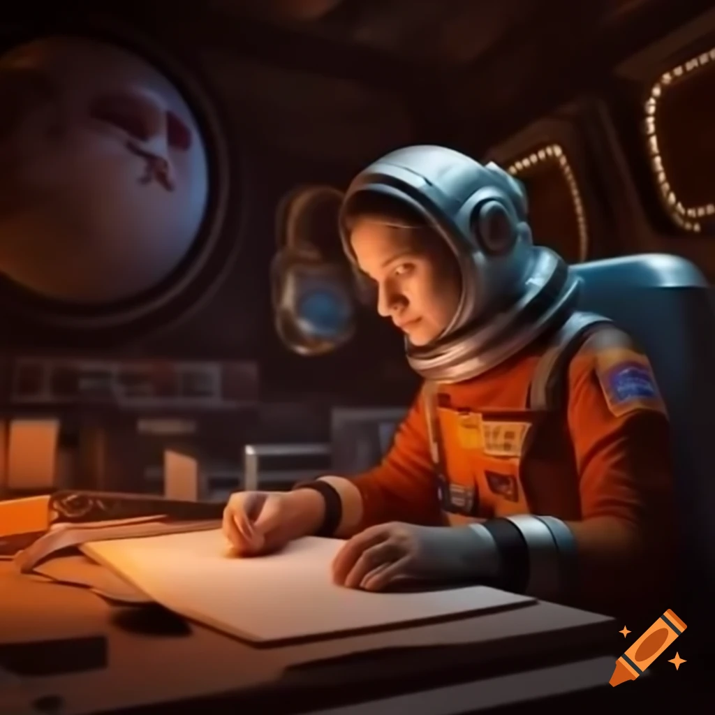 Mission planner working on Mars mission