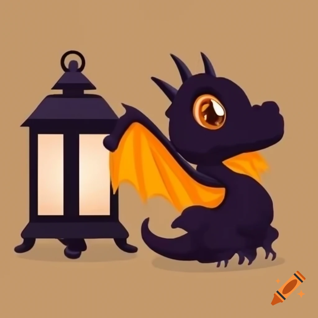 Dragon holding a lantern