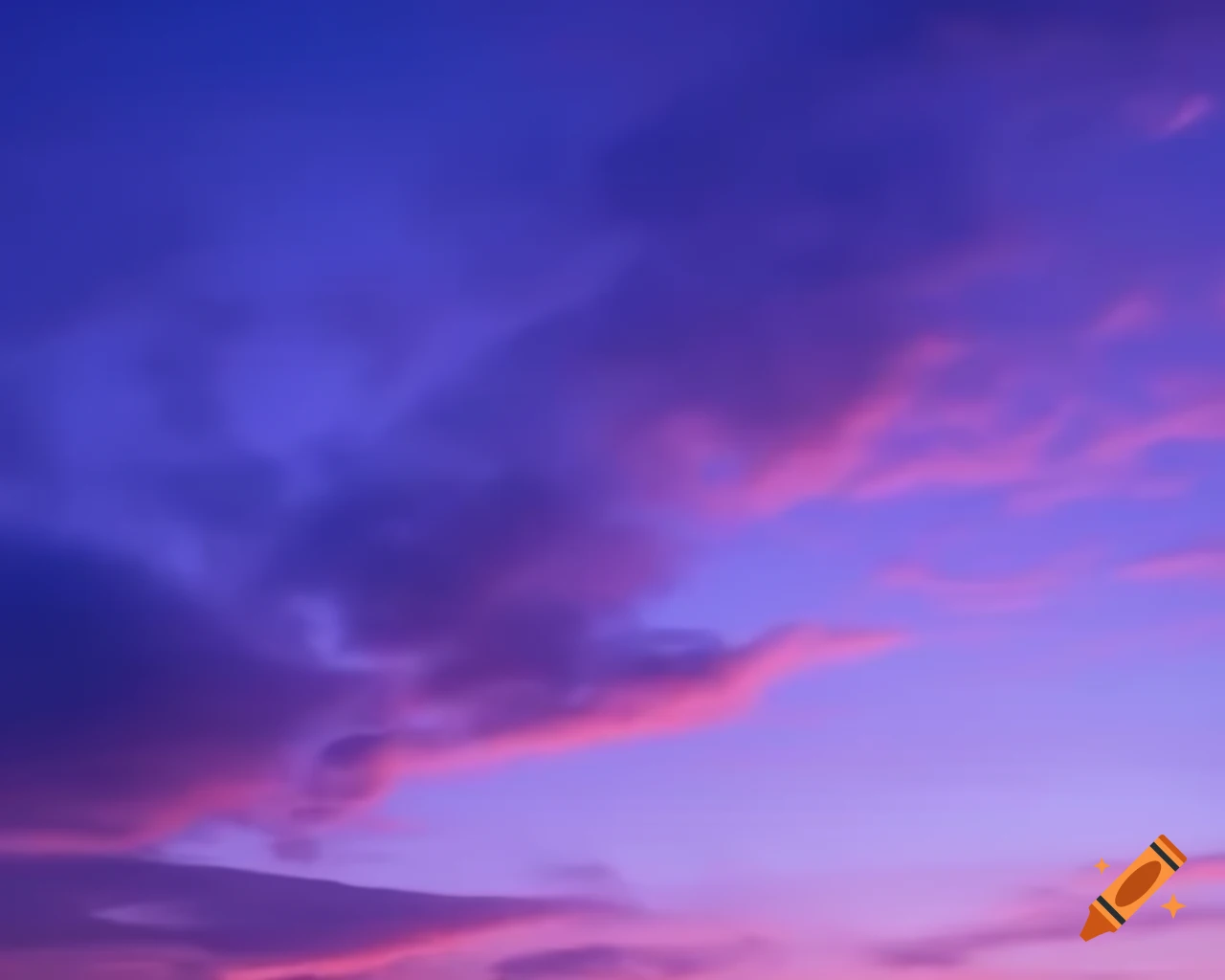 Vibrant purple sky