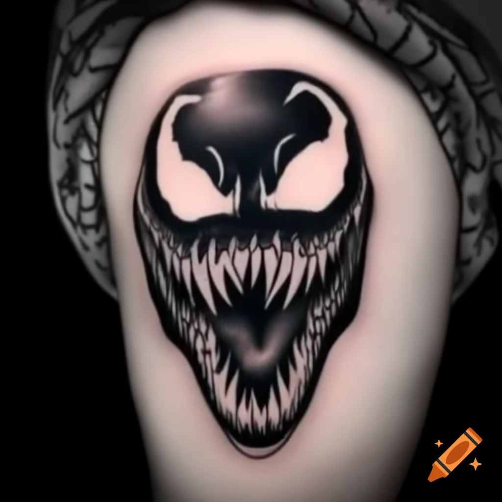 Venom tattoo sketch design