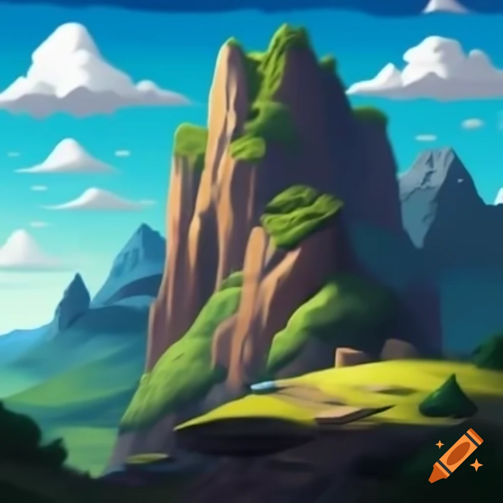 Dramatic view of a mountain cliff