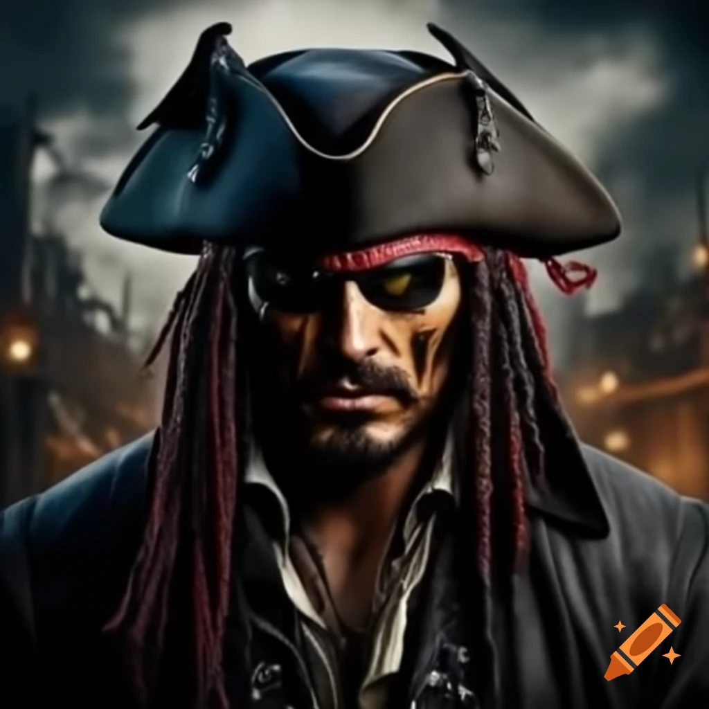 Tricorn leather pirate hat on white background, high resolution