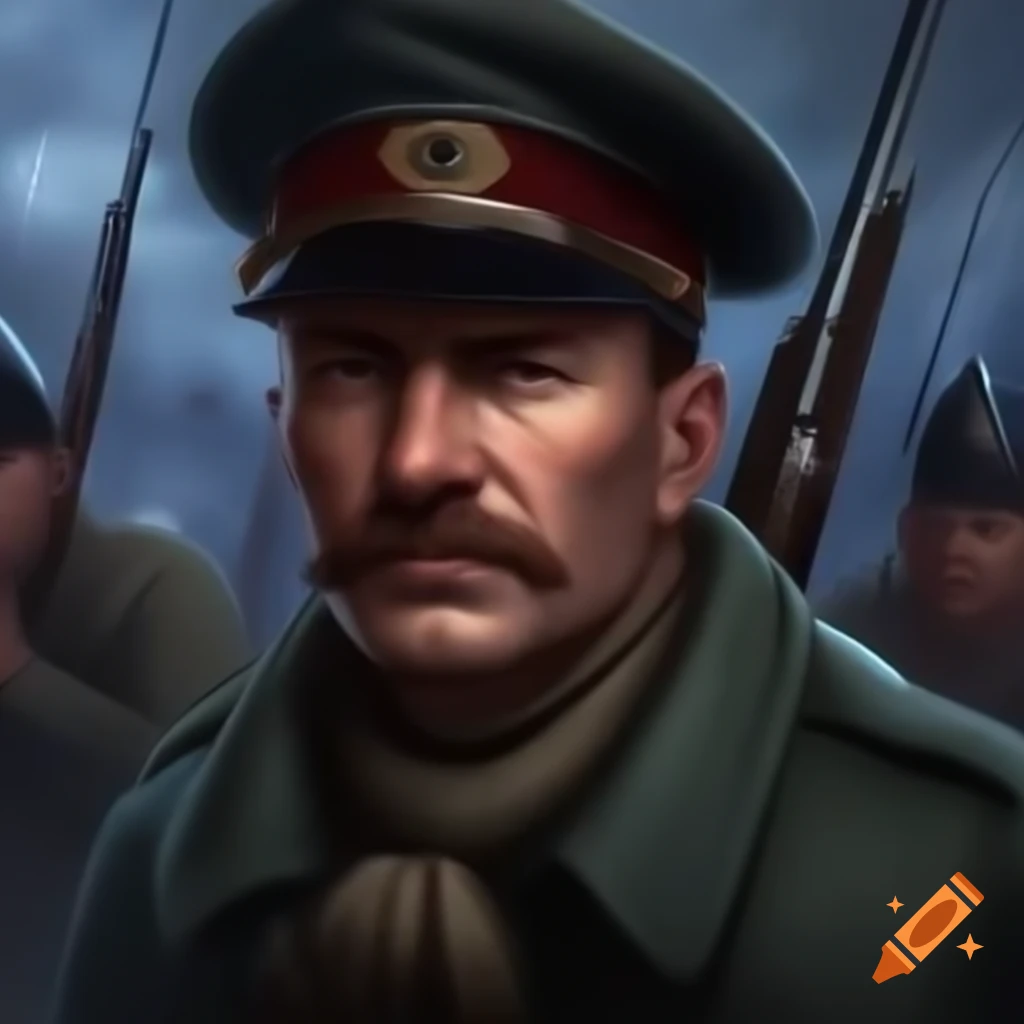 Portrait of a First World War soldier