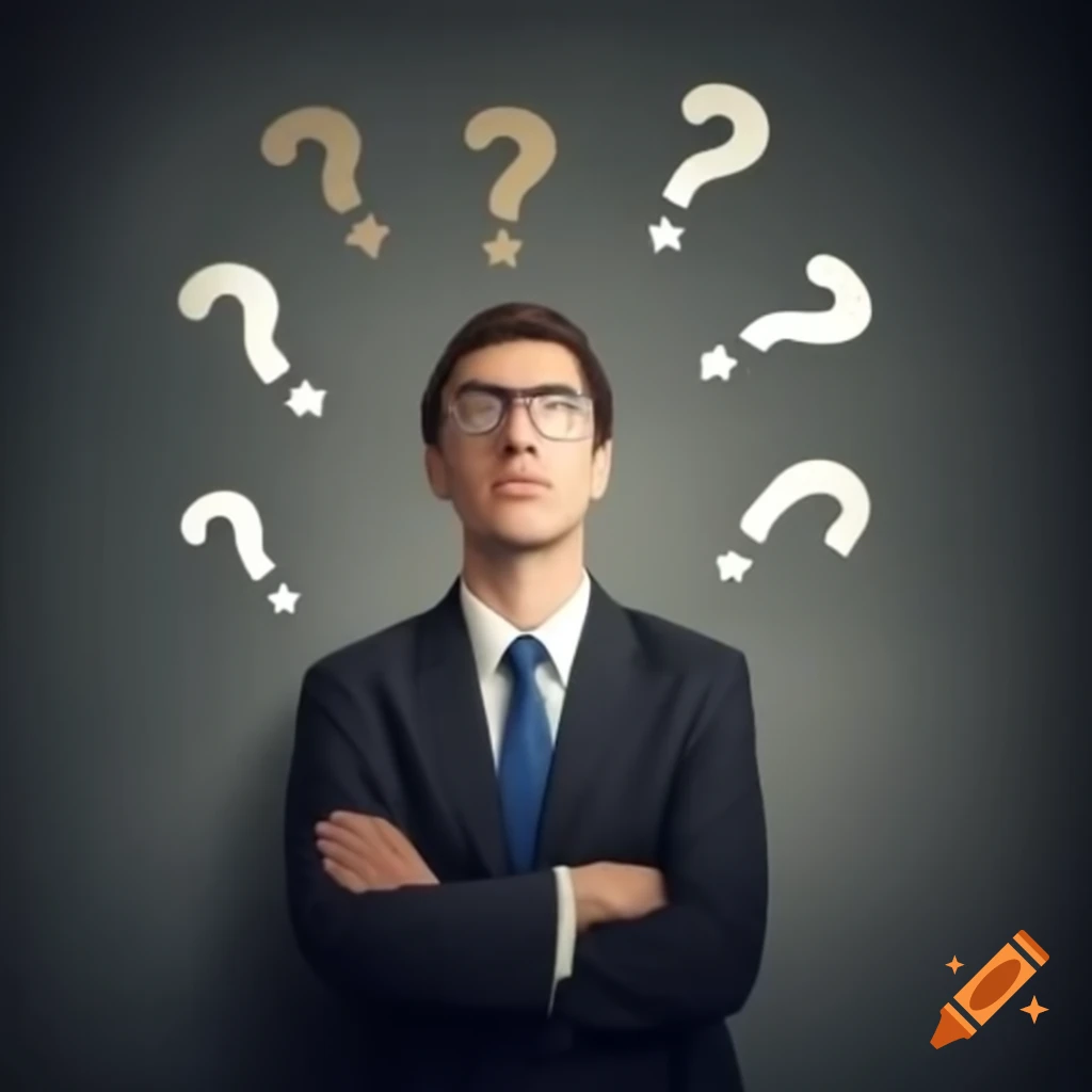 Professional looking confused at job posting with question mark on salary
