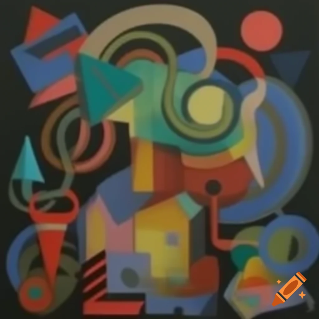 Abstract surrealist artwork with unique designs