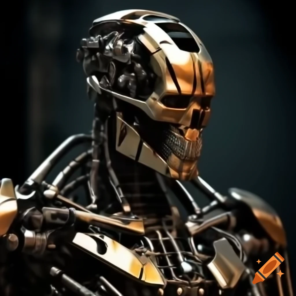 MC Escher inspired terminator endoskeleton design