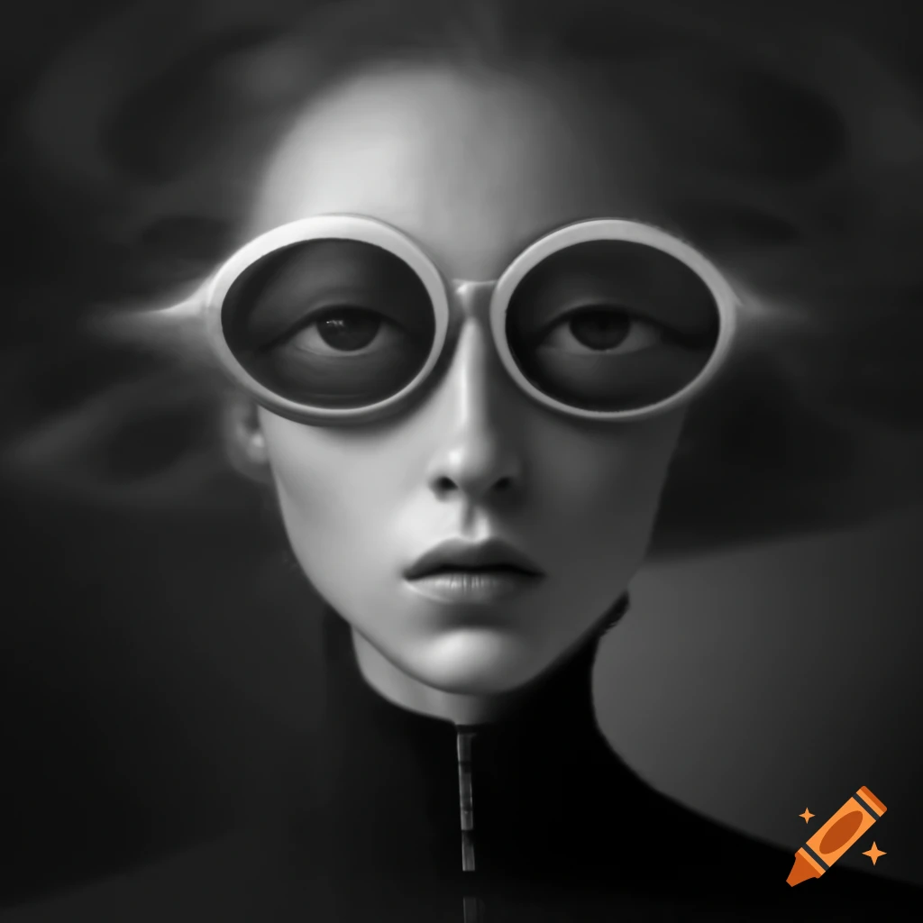 Surrealist monochrome art
