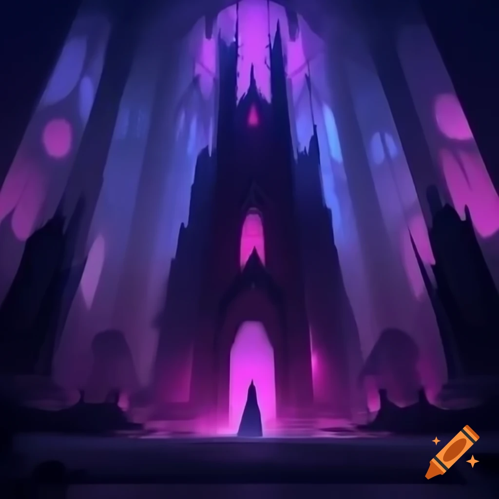 Bold gothic kingdom in magical realism style