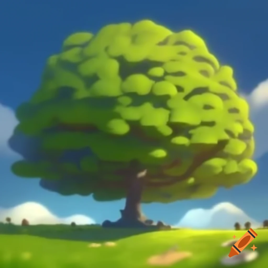 Beautiful tree in scenic landscape