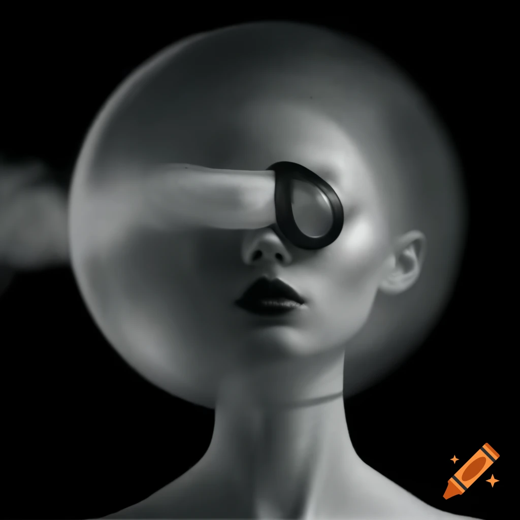 Surrealist monochrome art