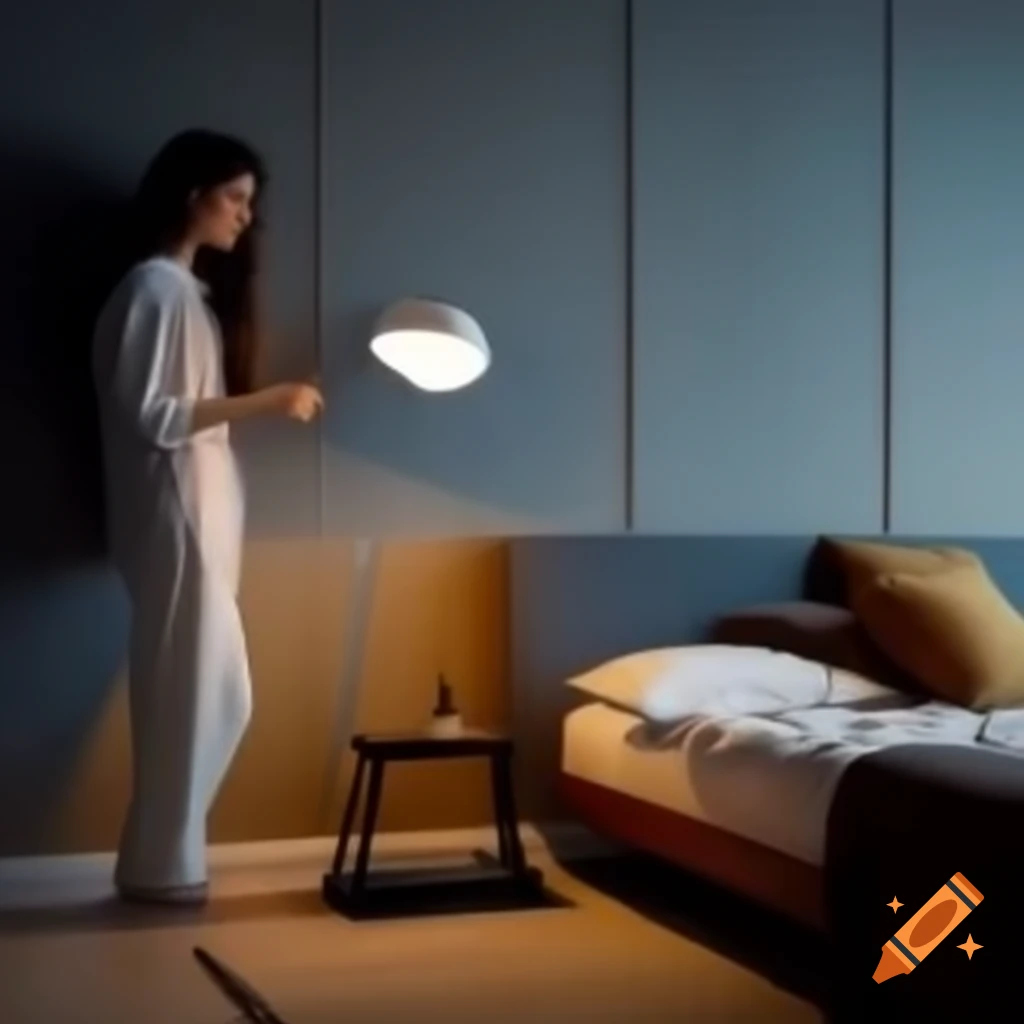 Woman relaxing on bed in a bright, beautiful room