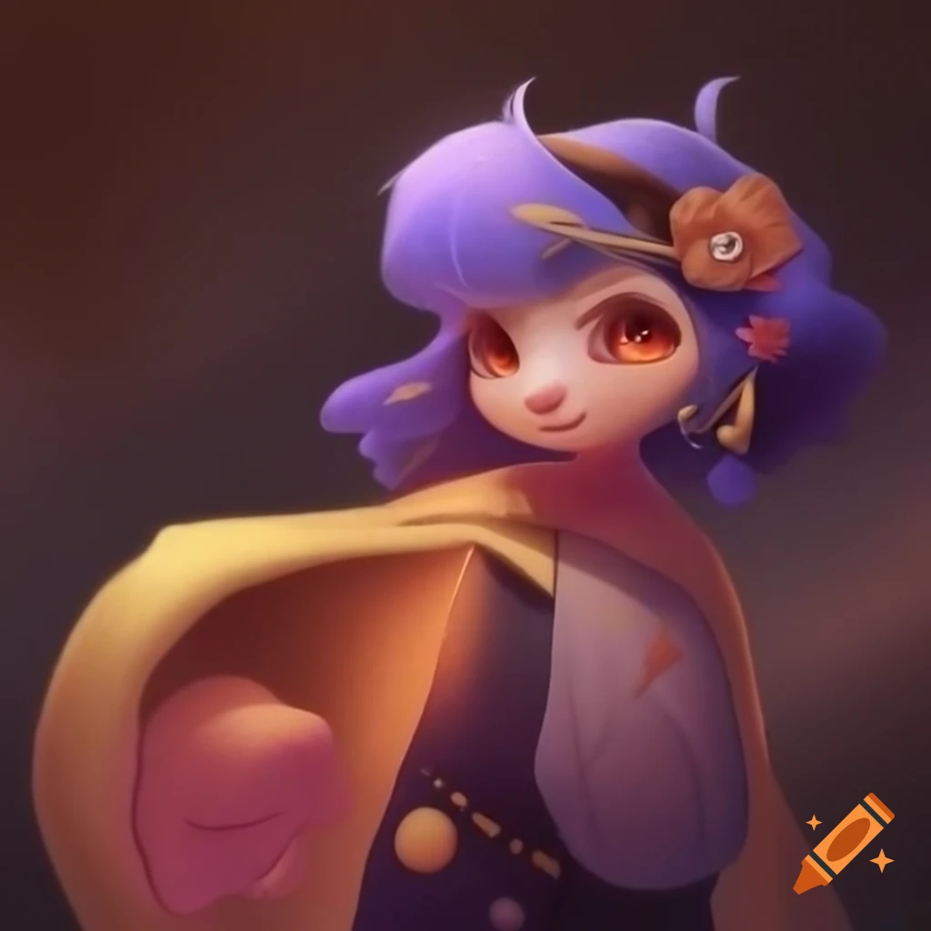 Original character inspired by owls, calypso orchids, and planet Venus