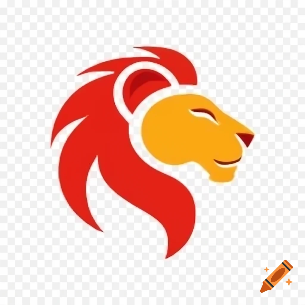 Front facing logo featuring a lion mane