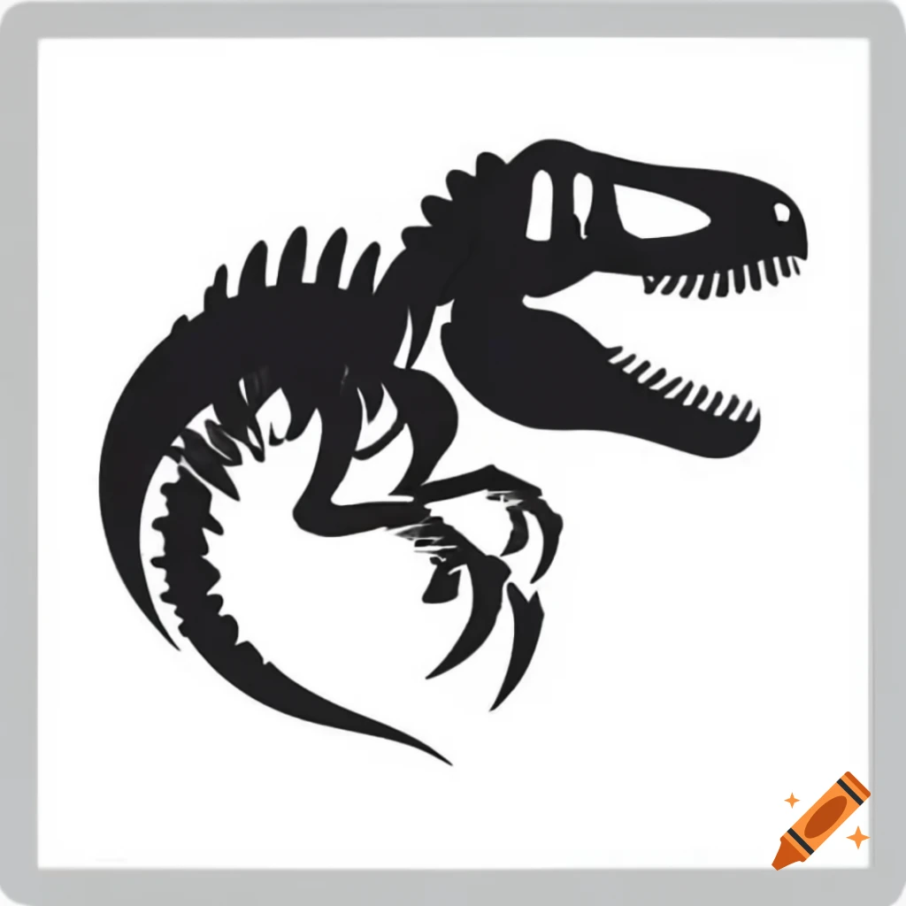 Silhouette of velociraptor pouncing as Warhammer 40k Space Marine Chapter symbol