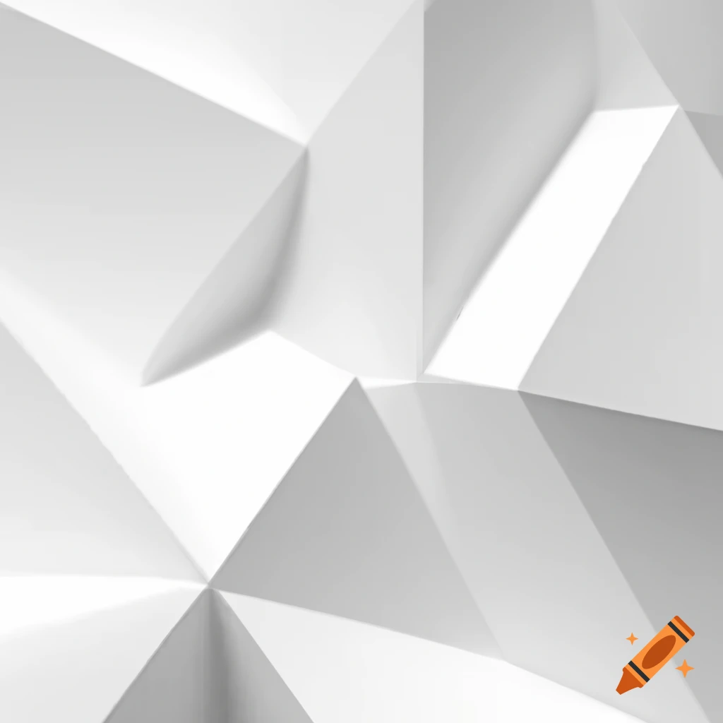 White abstract geometric minimal design