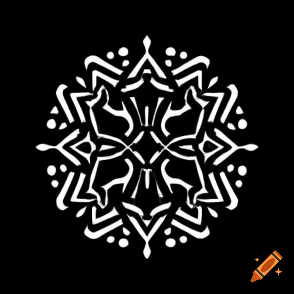Tribal motif pattern design