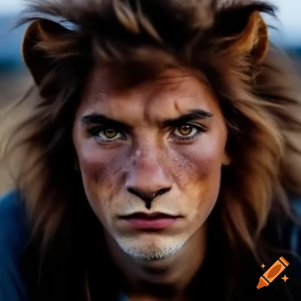 Young guy with lion-like hair