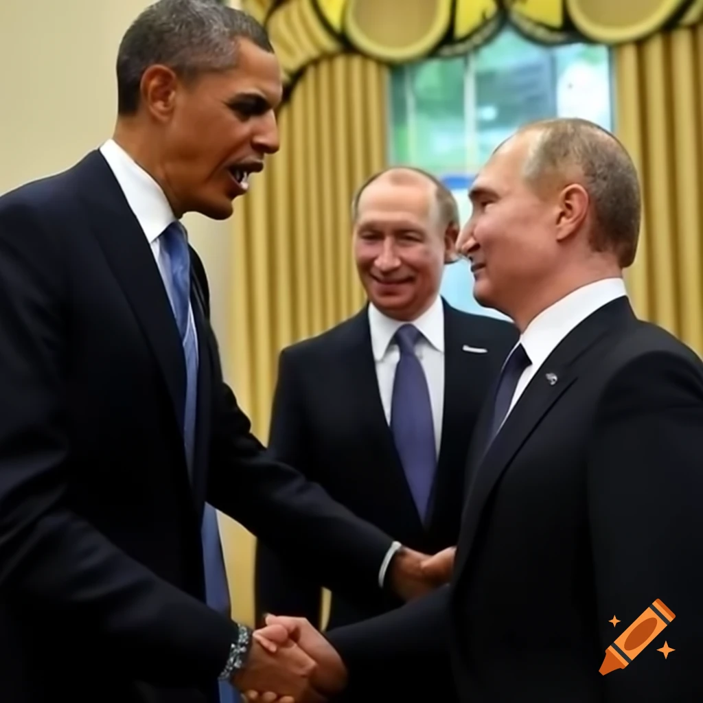 Obama and Putin engaged in conversation