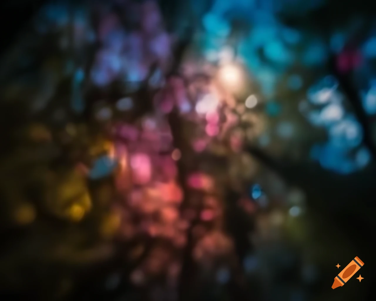 Vibrant HDRI photograph featuring unicorn and mythical creatures