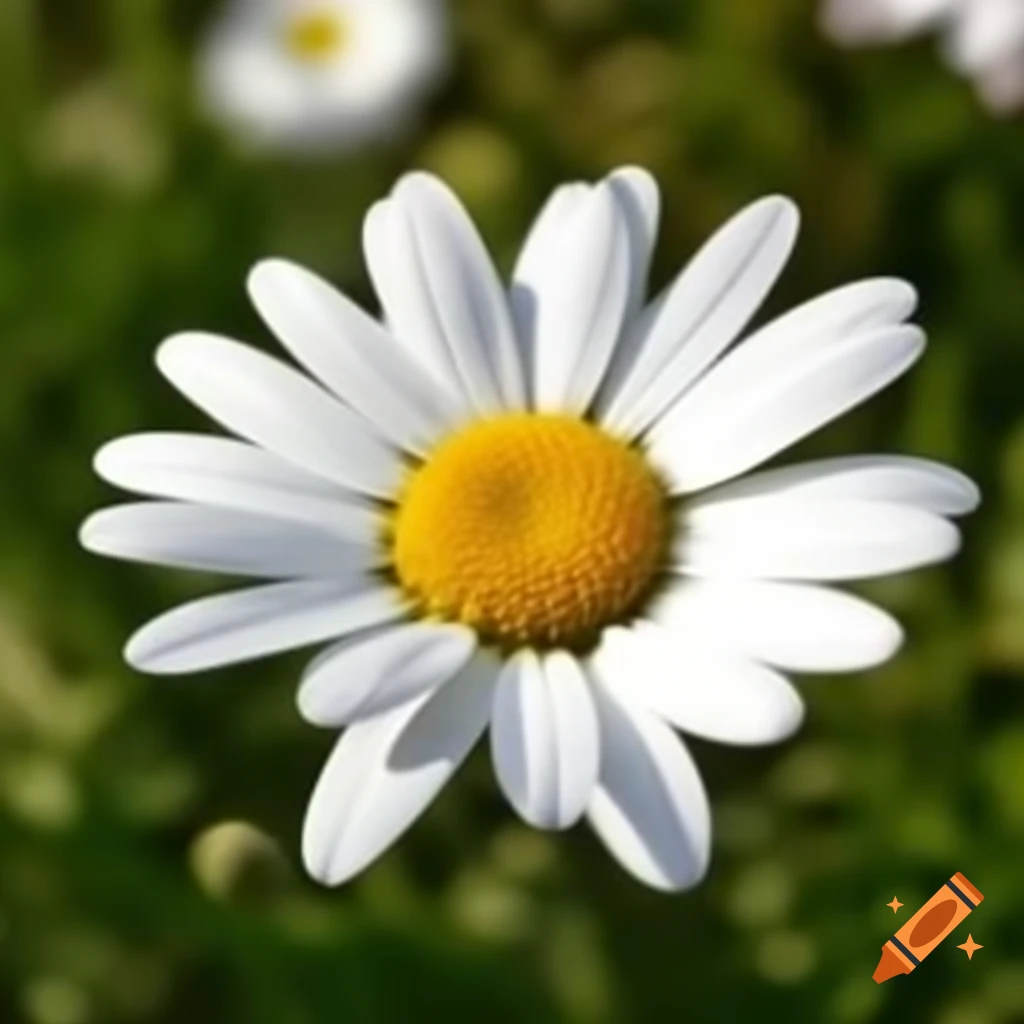 Field of daisies in bloom