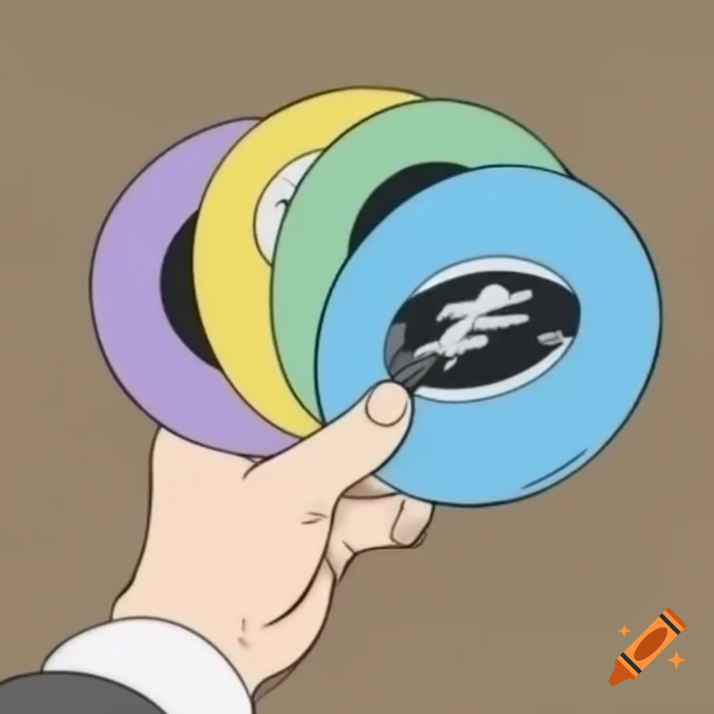 Creative representation of disc golf putters as fingers on a hand