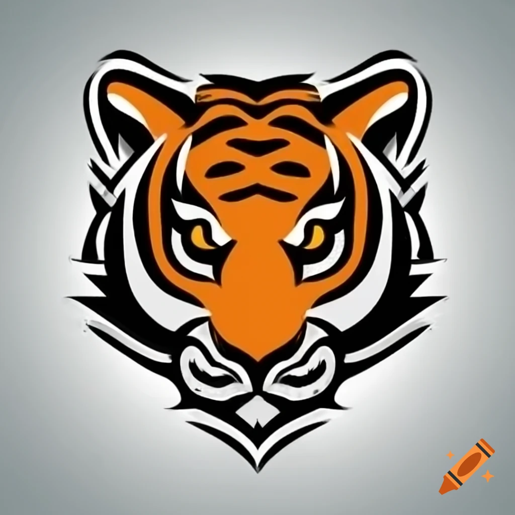 High detail tiger hockey logo
