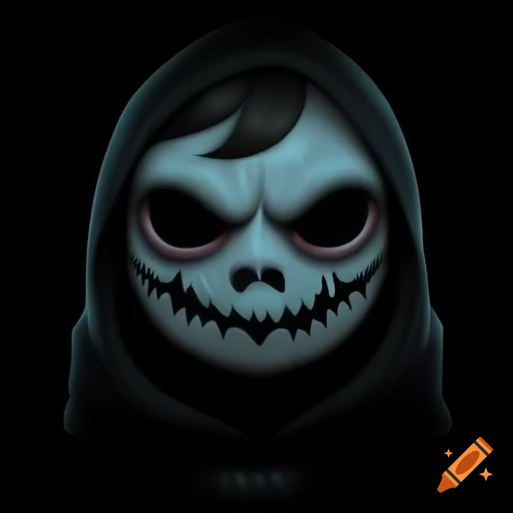 Logo of a creepy character design for a channel