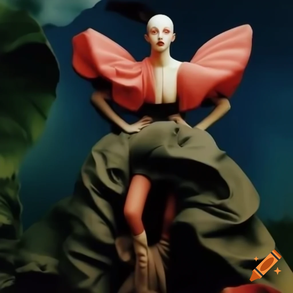 Surreal modern fashion concept