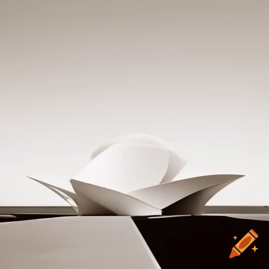 Surrealist minimal artwork in white, black, grey, and sepia tones