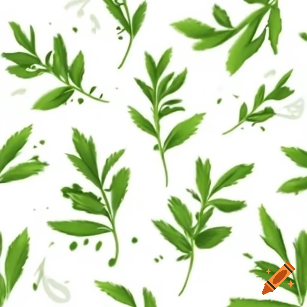 Illustration of various spicy herbs