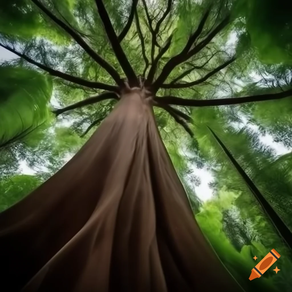 Large tree in a natural setting on craiyon