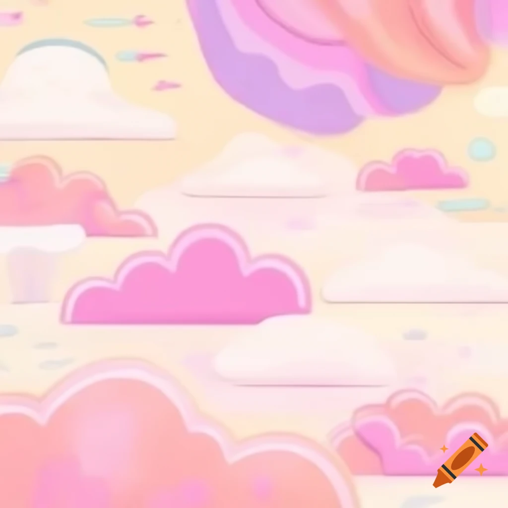 Whimsical pastel-colored background